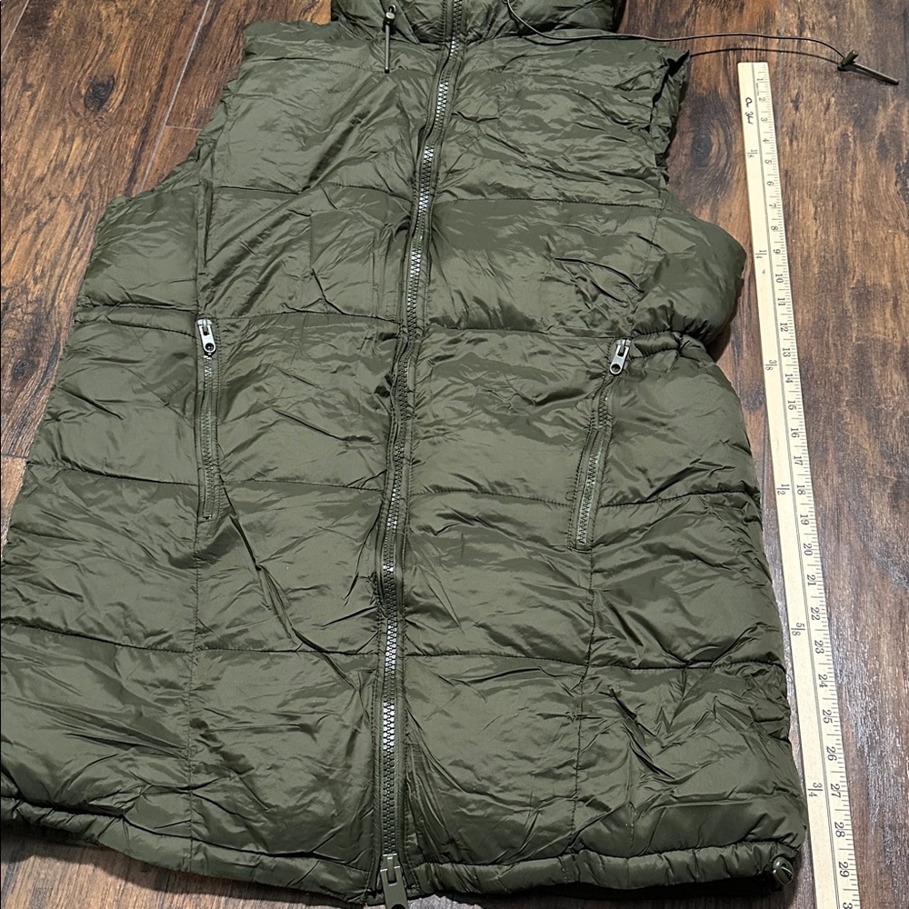 NWOT Zara Padded Green Vest Size XL - Picture 12 of 12